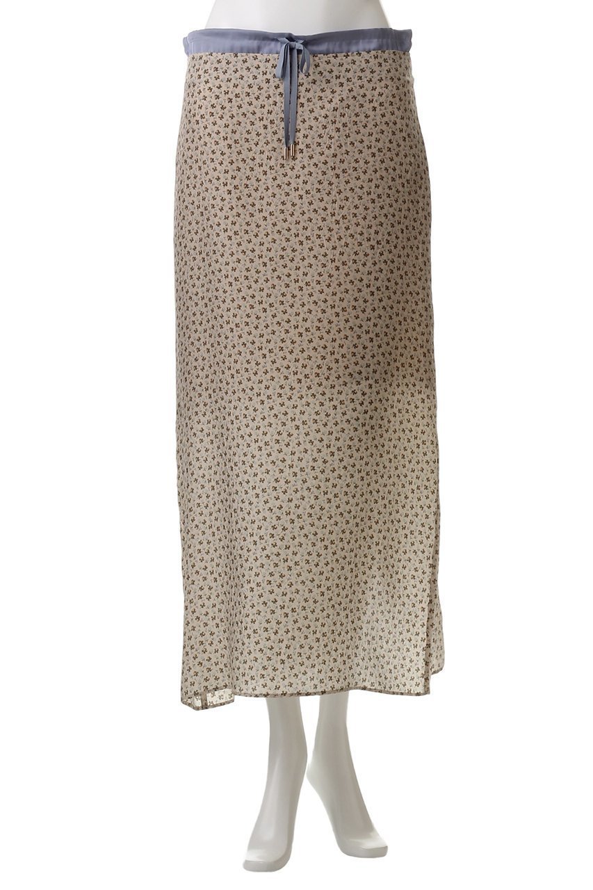 【ルール ロジェット/leur logette】のチェリーローズキュプラプリントスカート 人気、トレンドファッション・服の通販 founy(ファニー) 　ファッション　Fashion　レディースファッション　Fashion for Women　スカート　Skirts　ロングスカート　Long Skirts / Maxi & Midi Skirts　なめらか　Smooth, Silky Texture　キュプラ　Cupro, Eco Fabric　プリント　Print, Printed Pattern　ボトム　Bottoms, Lower Wear　ロング　Long, Long-Length　other-2|ID: prp329100004341890 ipo3291000000034958300