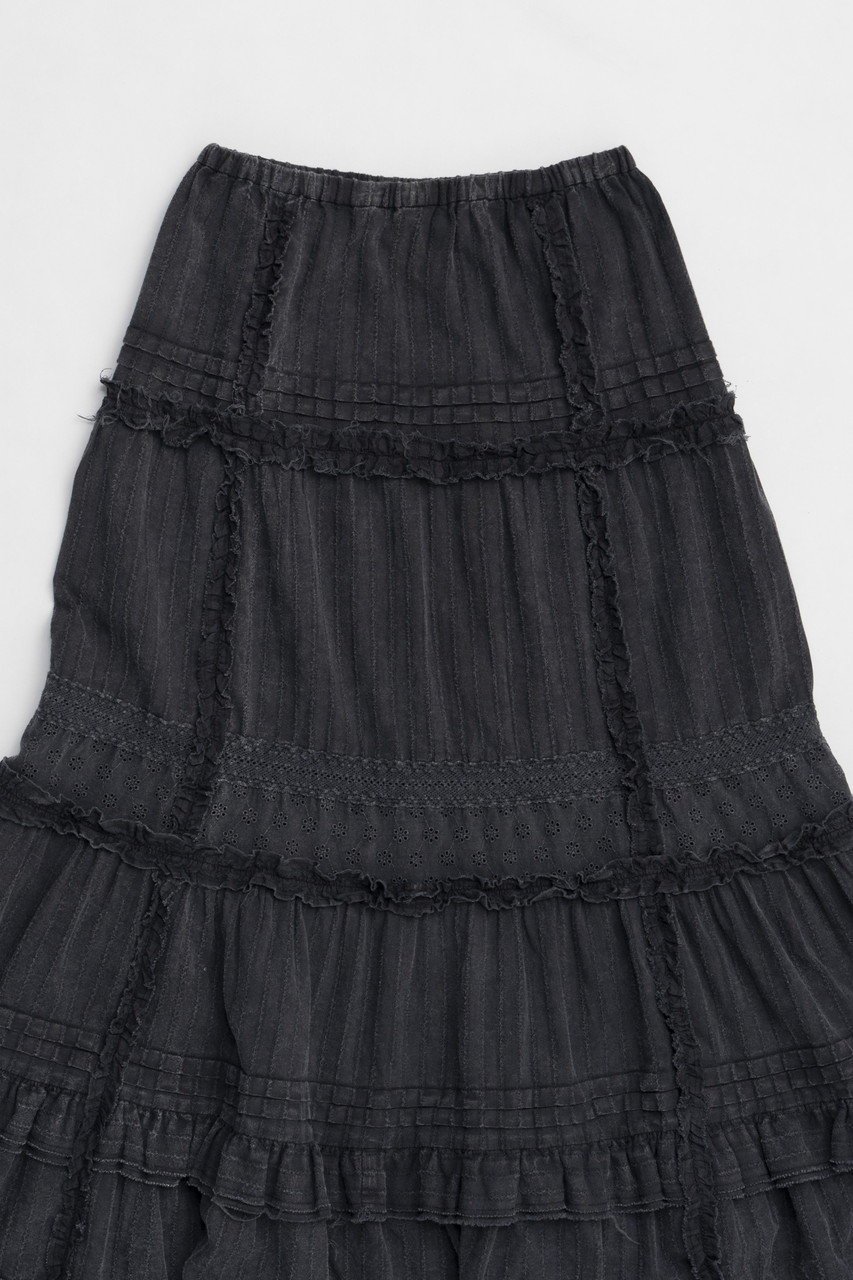 【プランク プロジェクト/PRANK PROJECT】のピグメントコットンレースマキシスカート / Pigment Cotton Lace Maxi Skirt 人気、トレンドファッション・服の通販 founy(ファニー) ファッション Fashion レディースファッション Fashion for Women スカート Skirts ロングスカート Long Skirts / Maxi & Midi Skirts シューズ Shoes, Footwear ジャケット Jacket, Outerwear セットアップ Set-Up, Coordinated Outfit フリル Frill, Ruffle マキシ Maxi, Full Length レース Lace, Lace Fabric ロング Long, Long-Length 今季 This Season, Current Season other-5|ID: prp329100004341892 ipo3291000000035492067