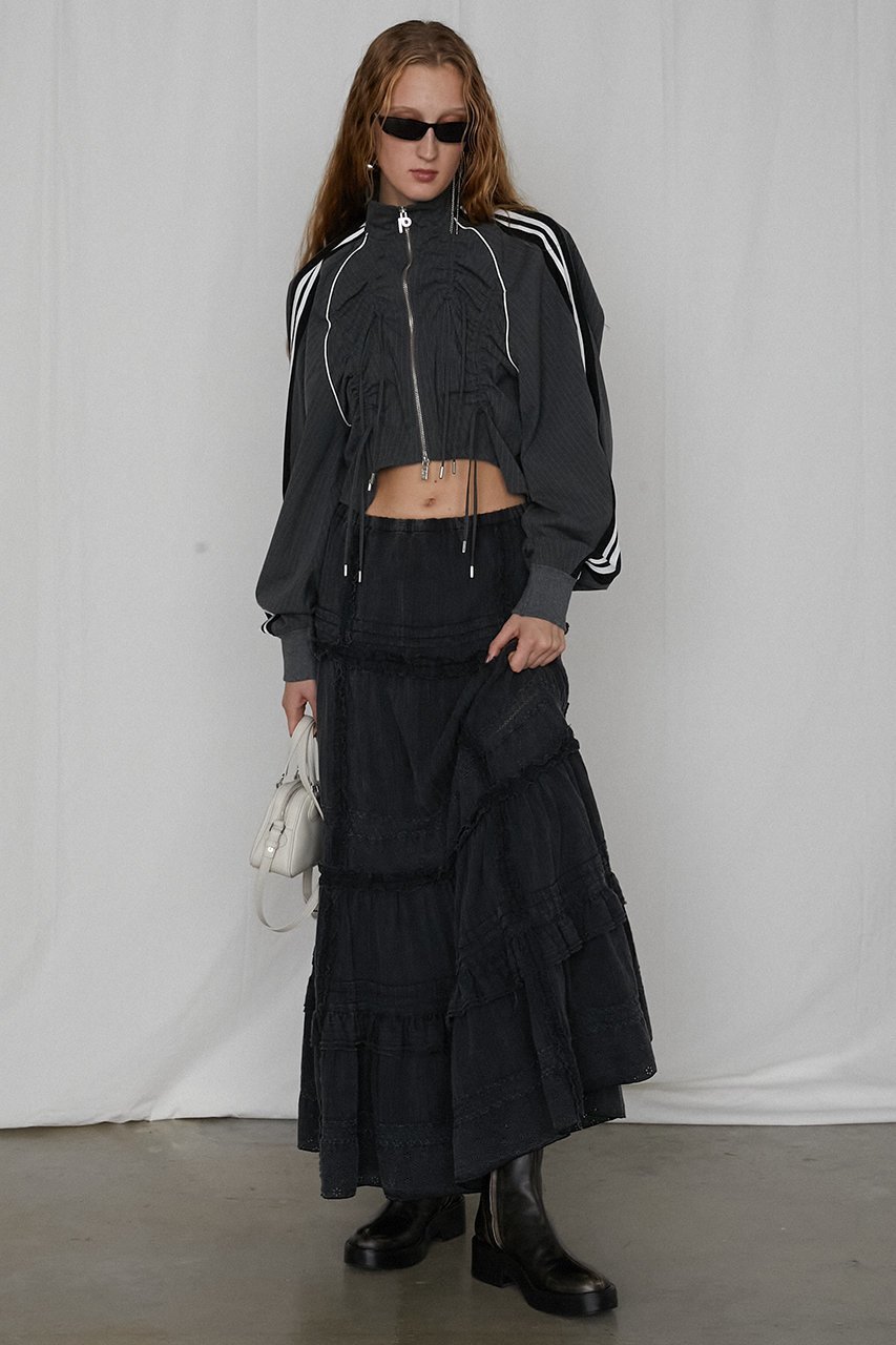 【プランク プロジェクト/PRANK PROJECT】のピグメントコットンレースマキシスカート / Pigment Cotton Lace Maxi Skirt 人気、トレンドファッション・服の通販 founy(ファニー) ファッション Fashion レディースファッション Fashion for Women スカート Skirts ロングスカート Long Skirts / Maxi & Midi Skirts シューズ Shoes, Footwear ジャケット Jacket, Outerwear セットアップ Set-Up, Coordinated Outfit フリル Frill, Ruffle マキシ Maxi, Full Length レース Lace, Lace Fabric ロング Long, Long-Length 今季 This Season, Current Season other-6|ID: prp329100004341892 ipo3291000000035492069