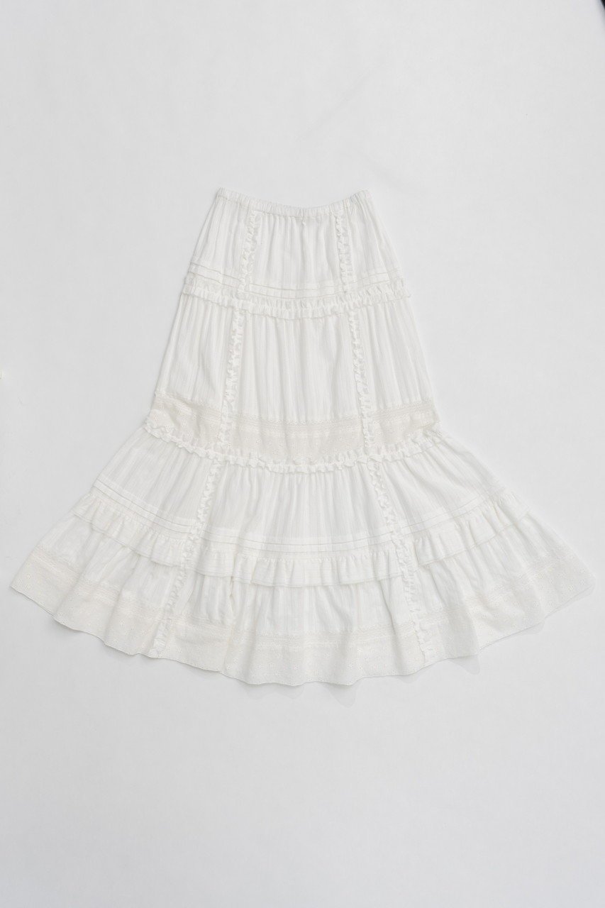 【プランク プロジェクト/PRANK PROJECT】のコットンレースマキシスカート / Cotton Lace Maxi Skirt 人気、トレンドファッション・服の通販 founy(ファニー) 　ファッション　Fashion　レディースファッション　Fashion for Women　スカート　Skirts　ロングスカート　Long Skirts / Maxi & Midi Skirts　シューズ　Shoes, Footwear　ジャケット　Jacket, Outerwear　セットアップ　Set-Up, Coordinated Outfit　フリル　Frill, Ruffle　マキシ　Maxi, Full Length　レース　Lace, Lace Fabric　ロング　Long, Long-Length　今季　This Season, Current Season　other-4|ID: prp329100004341893 ipo3291000000032824657