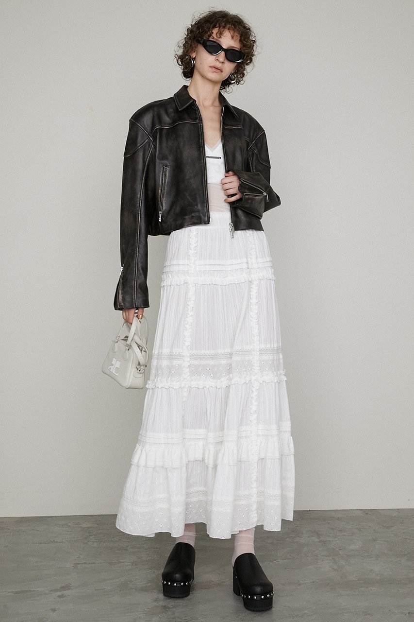 【プランク プロジェクト/PRANK PROJECT】のコットンレースマキシスカート / Cotton Lace Maxi Skirt 人気、トレンドファッション・服の通販 founy(ファニー) 　ファッション　Fashion　レディースファッション　Fashion for Women　スカート　Skirts　ロングスカート　Long Skirts / Maxi & Midi Skirts　シューズ　Shoes, Footwear　ジャケット　Jacket, Outerwear　セットアップ　Set-Up, Coordinated Outfit　フリル　Frill, Ruffle　マキシ　Maxi, Full Length　レース　Lace, Lace Fabric　ロング　Long, Long-Length　今季　This Season, Current Season　other-6|ID: prp329100004341893 ipo3291000000032824659