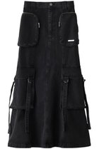 【プランク プロジェクト/PRANK PROJECT】のポケットデニムセミフレアスカート / Pocket Denim Semi Flare Skirt BLK(ブラック)|ID: prp329100004341894 ipo3291000000032825365