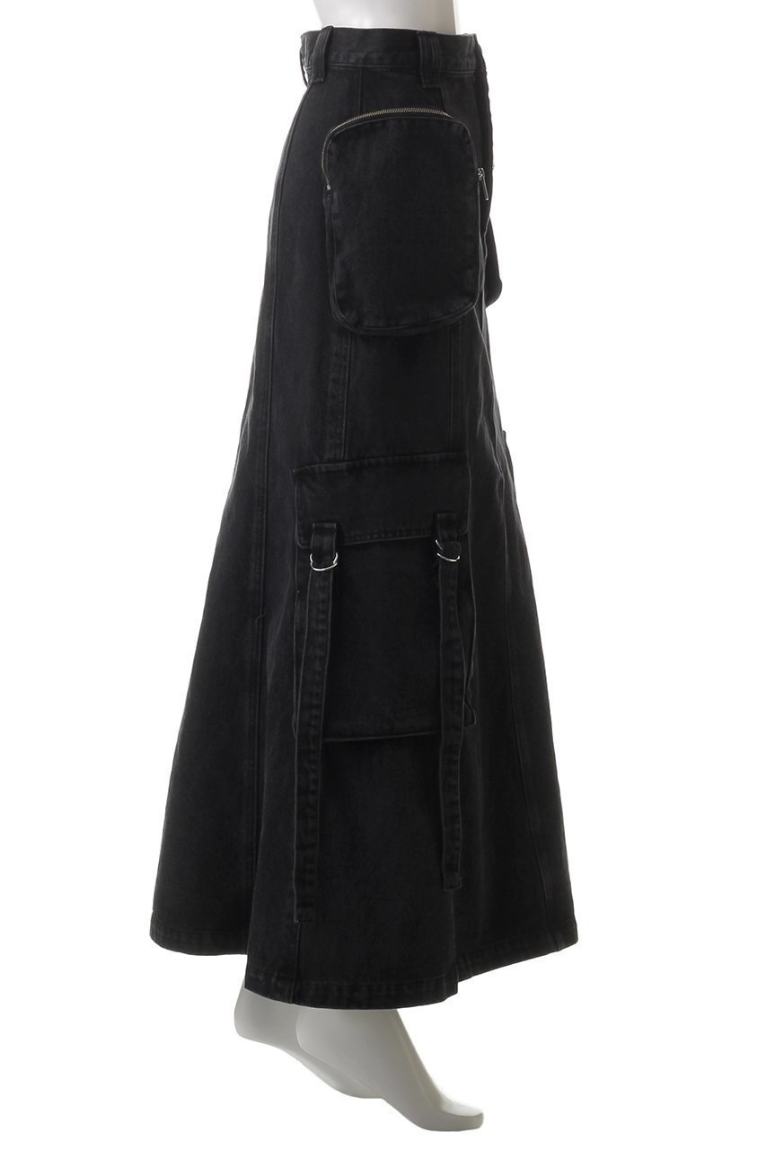 【プランク プロジェクト/PRANK PROJECT】のポケットデニムセミフレアスカート / Pocket Denim Semi Flare Skirt 人気、トレンドファッション・服の通販 founy(ファニー) 　ファッション　Fashion　レディースファッション　Fashion for Women　スカート　Skirts　Aライン・フレアスカート　A-Line & Flared Skirts　ロングスカート　Long Skirts / Maxi & Midi Skirts　デニム　Denim, Jeans Material　フレア　Flare, Flared　ブリーチ　Bleach, Washed Finish　ポケット　Pocket, Pocket Detail　ロング　Long, Long-Length　ヴィンテージ　Vintage Style　other-3|ID: prp329100004341894 ipo3291000000032825368