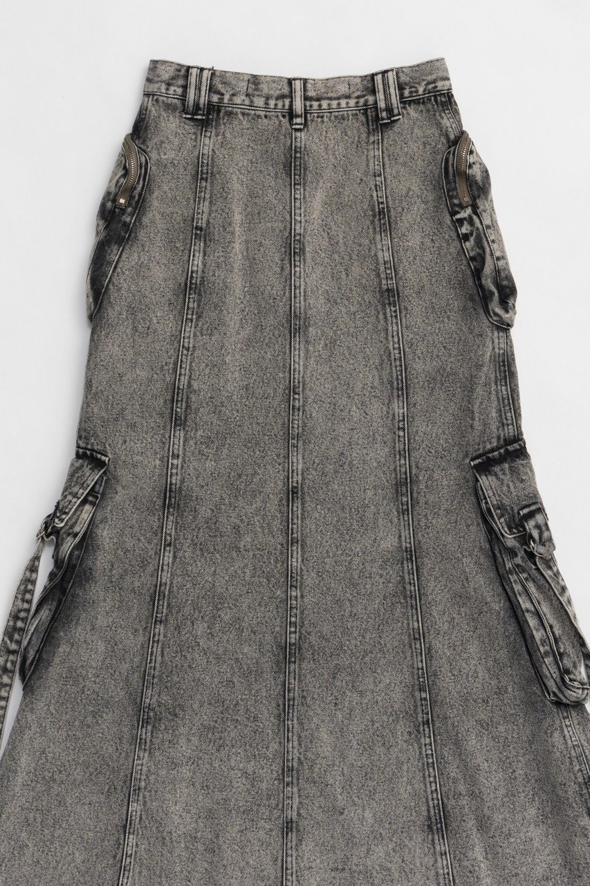 【プランク プロジェクト/PRANK PROJECT】のポケットデニムセミフレアスカート / Pocket Denim Semi Flare Skirt 人気、トレンドファッション・服の通販 founy(ファニー) 　ファッション　Fashion　レディースファッション　Fashion for Women　スカート　Skirts　Aライン・フレアスカート　A-Line & Flared Skirts　ロングスカート　Long Skirts / Maxi & Midi Skirts　デニム　Denim, Jeans Material　フレア　Flare, Flared　ブリーチ　Bleach, Washed Finish　ポケット　Pocket, Pocket Detail　ロング　Long, Long-Length　ヴィンテージ　Vintage Style　other-6|ID: prp329100004341894 ipo3291000000032825371