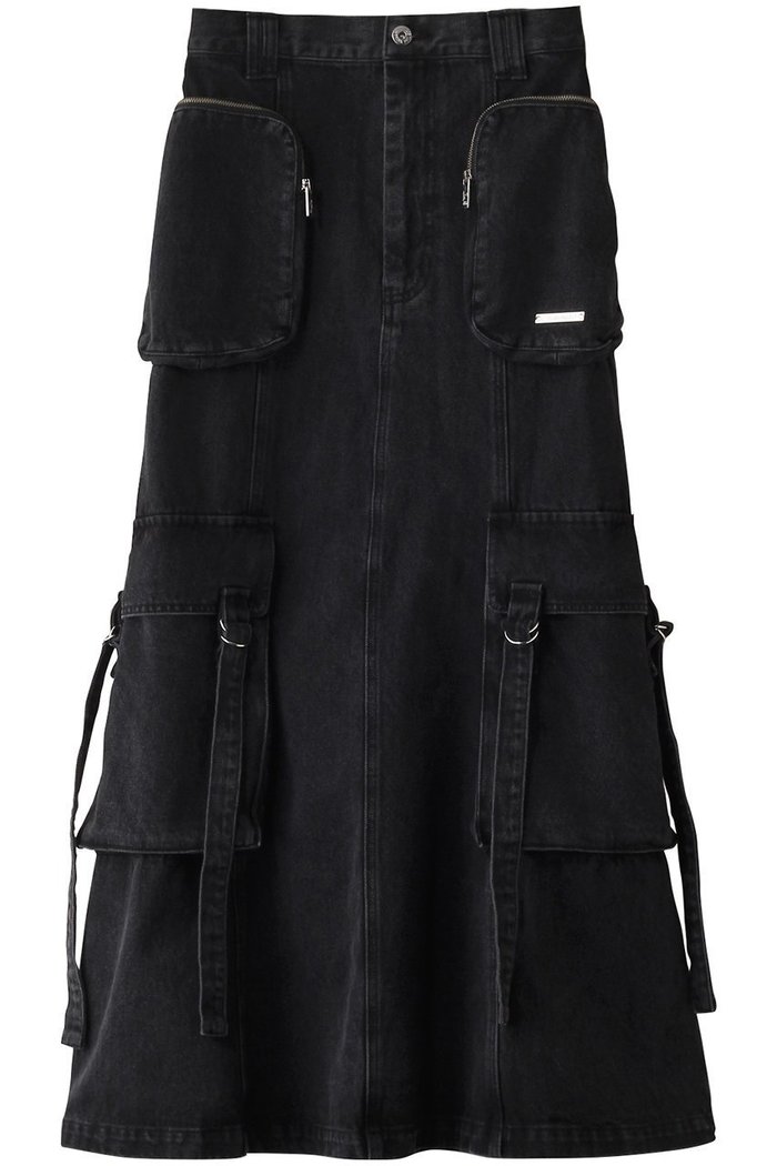 【プランク プロジェクト/PRANK PROJECT】のポケットデニムセミフレアスカート / Pocket Denim Semi Flare Skirt インテリア・キッズ・メンズ・レディースファッション・服の通販 founy(ファニー) https://founy.com/ ファッション Fashion レディースファッション Fashion for Women スカート Skirts Aライン・フレアスカート A-Line & Flared Skirts ロングスカート Long Skirts / Maxi & Midi Skirts デニム Denim, Jeans Material フレア Flare, Flared ブリーチ Bleach, Washed Finish ポケット Pocket, Pocket Detail ロング Long, Long-Length ヴィンテージ Vintage Style |ID: prp329100004341894 ipo3291000000035057059