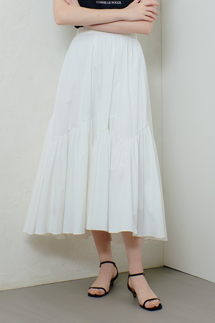 【アルアバイル/allureville】のバイヤス切替ギャザースカート A 人気、トレンドファッション・服の通販 founy(ファニー) 　ファッション　Fashion　レディースファッション　Fashion for Women　スカート　Skirts　ロングスカート　Long Skirts / Maxi & Midi Skirts　アクセサリー　Fashion Accessories　ギャザー　Gathered, Ruffled　フィット　Fit, Slim Fit　ロング　Long, Long-Length　エレガント 上品　Elegant　切替　Switching, Contrast Panel　other-8|ID: prp329100004341896 ipo3291000000032848660