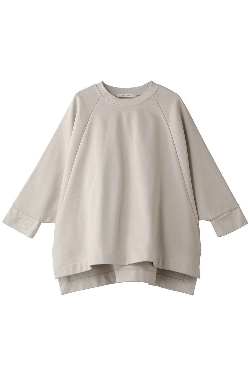 【プレインピープル/PLAIN PEOPLE】のコットンラグランプルオーバー 人気、トレンドファッション・服の通販 founy(ファニー) 　ファッション　Fashion　レディースファッション　Fashion for Women　トップス・カットソー　Cut & Sew Tops　シャツ・ブラウス・オフィスカジュアル　Elegant Blouses & Button-Ups　ロングTシャツ・Tシャツ　Longline T-Shirts & Tees　カジュアルプルオーバー・ニットトップス　Pullovers & Knit Tops / Casual Pullovers　カットソー・ベーシックTシャツ　Cut-and-Sewn Tops / Stretch Tees & Basics　シンプル　Simple, Minimal　スリーブ　Sleeve, Long Sleeve / Short Sleeve　ロング　Long, Long-Length　 other-1|ID: prp329100004341911 ipo3291000000035933778
