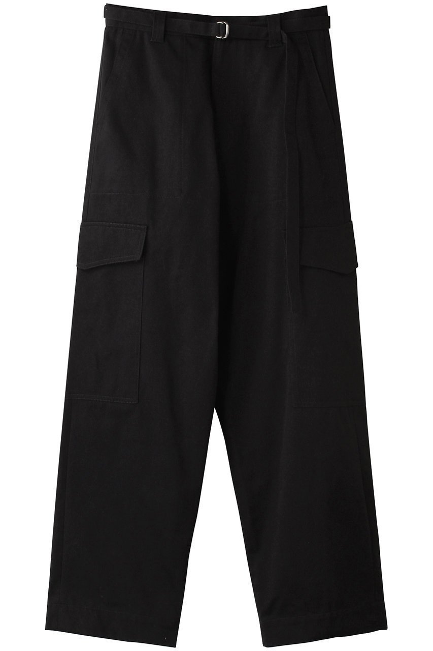 【プレインピープル/PLAIN PEOPLE】のテープベルト付きパンツ インテリア・キッズ・メンズ・レディースファッション・服の通販 founy(ファニー) 　ファッション　Fashion　レディースファッション　Fashion for Women　パンツ　Pants & Trousers　ベルト&ウエストマーク　Belts & Waist Accessories　おすすめ　Recommended / Our Picks　シンプル　Simple, Minimal　ストレート　Straight, Straight Cut　ポケット　Pocket, Pocket Detail　ワイド　Wide, Wide Fit　ブラック|ID: prp329100004341912 ipo3291000000035976801