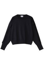 【ランバン オン ブルー/LANVIN en Bleu】のフリルトリムニット ネイビー|ID: prp329100004341915 ipo3291000000032956851