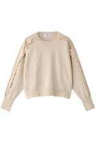 【ランバン オン ブルー/LANVIN en Bleu】のフリルトリムニット オフホワイト|ID: prp329100004341915 ipo3291000000032956854