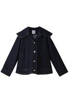【ランバン オン ブルー/LANVIN en Bleu】のビッグカラーデニムジャケット ネイビー|ID: prp329100004341917 ipo3291000000032924438