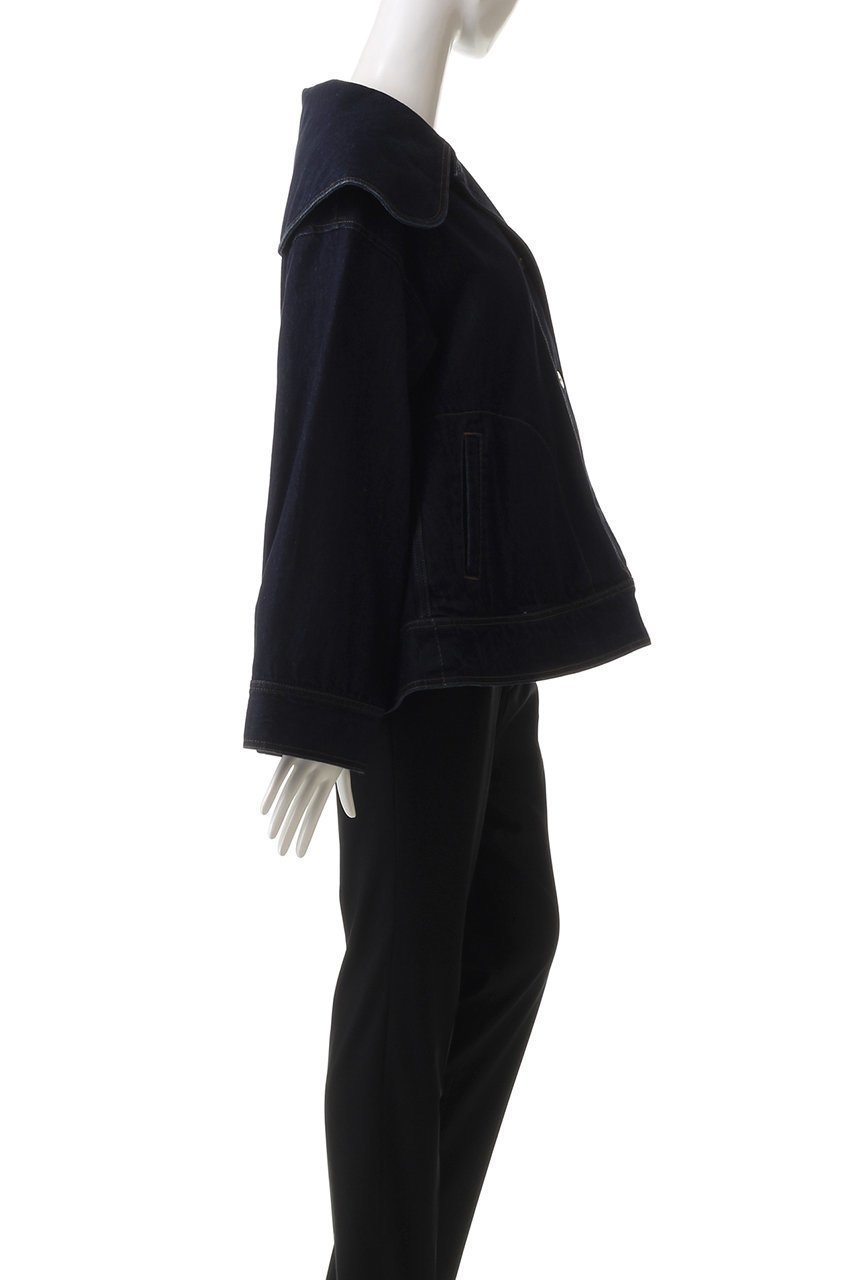 【ランバン オン ブルー/LANVIN en Bleu】のビッグカラーデニムジャケット 人気、トレンドファッション・服の通販 founy(ファニー) 　ファッション　Fashion　レディースファッション　Fashion for Women　アウター　Coat / Outerwear Collection　レディースジャケット・軽アウター　Jackets　デニムジャケット / カジュアルアウター　Denim Jackets　ジャケット　Jacket, Outerwear　デニム　Denim, Jeans Material　トレンド　Trend, Trending Now　ビッグ　Big, Oversized　フロント　Front, Front Design　other-3|ID: prp329100004341917 ipo3291000000032924464