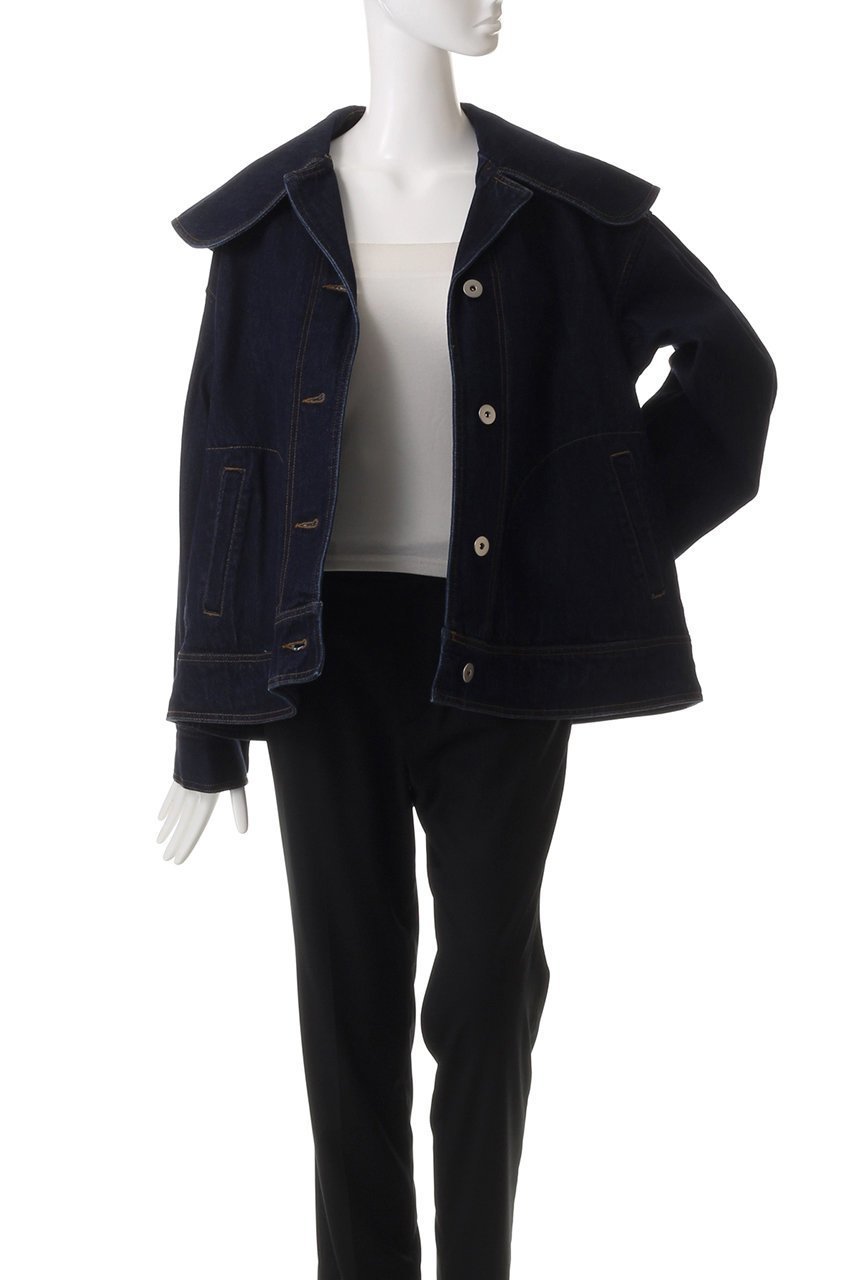 【ランバン オン ブルー/LANVIN en Bleu】のビッグカラーデニムジャケット 人気、トレンドファッション・服の通販 founy(ファニー) 　ファッション　Fashion　レディースファッション　Fashion for Women　アウター　Coat / Outerwear Collection　レディースジャケット・軽アウター　Jackets　デニムジャケット / カジュアルアウター　Denim Jackets　ジャケット　Jacket, Outerwear　デニム　Denim, Jeans Material　トレンド　Trend, Trending Now　ビッグ　Big, Oversized　フロント　Front, Front Design　other-7|ID: prp329100004341917 ipo3291000000032924509