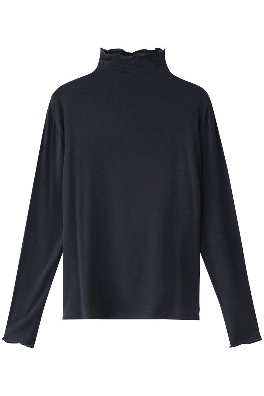 【マルティニーク/martinique】のリヨセルカシミアボトルネックプルオーバー インテリア・キッズ・メンズ・レディースファッション・服の通販 founy(ファニー) 　ファッション　Fashion　レディースファッション　Fashion for Women　トップス・カットソー　Cut & Sew Tops　シャツ・ブラウス・オフィスカジュアル　Elegant Blouses & Button-Ups　ロングTシャツ・Tシャツ　Longline T-Shirts & Tees　カジュアルプルオーバー・ニットトップス　Pullovers & Knit Tops / Casual Pullovers　カットソー・ベーシックTシャツ　Cut-and-Sewn Tops / Stretch Tees & Basics　なめらか　Smooth, Silky Texture　インナー　Innerwear　シンプル　Simple, Minimal　スリーブ　Sleeve, Long Sleeve / Short Sleeve　ボトルネック　Bottle Neck, Mock Neck　ロング　Long, Long-Length　再入荷　Restock / Back in Stock　チャコール|ID: prp329100004341924 ipo3291000000035041143