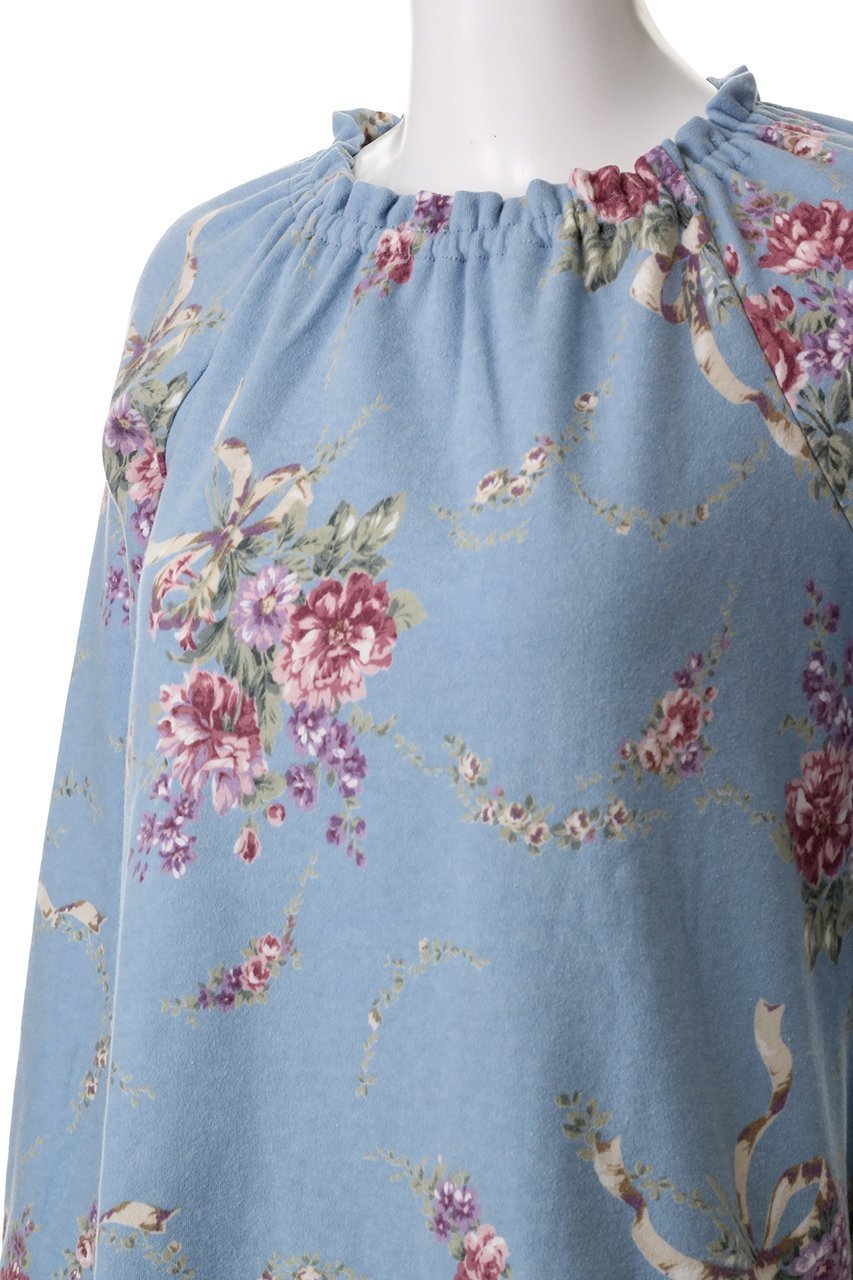 【イクコ/IKUKO】のスムース花柄プリント ラグランスリーブパジャマ 人気、トレンドファッション・服の通販 founy(ファニー) 　ファッション　Fashion　レディースファッション　Fashion for Women　お家時間・ステイホーム　Stay Home / At Home　パジャマ　Pajamas, Sleepwear　フィット　Fit, Slim Fit　フラワー　Flower, Floral　プリント　Print, Printed Pattern　リラックス　Relax, Relaxed Fit　other-5|ID: prp329100004341935 ipo3291000000032833962