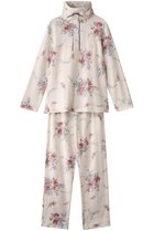 【イクコ/IKUKO】のスムース花柄プリント ハイネックパジャマ アイボリー|ID: prp329100004341936 ipo3291000000032833965