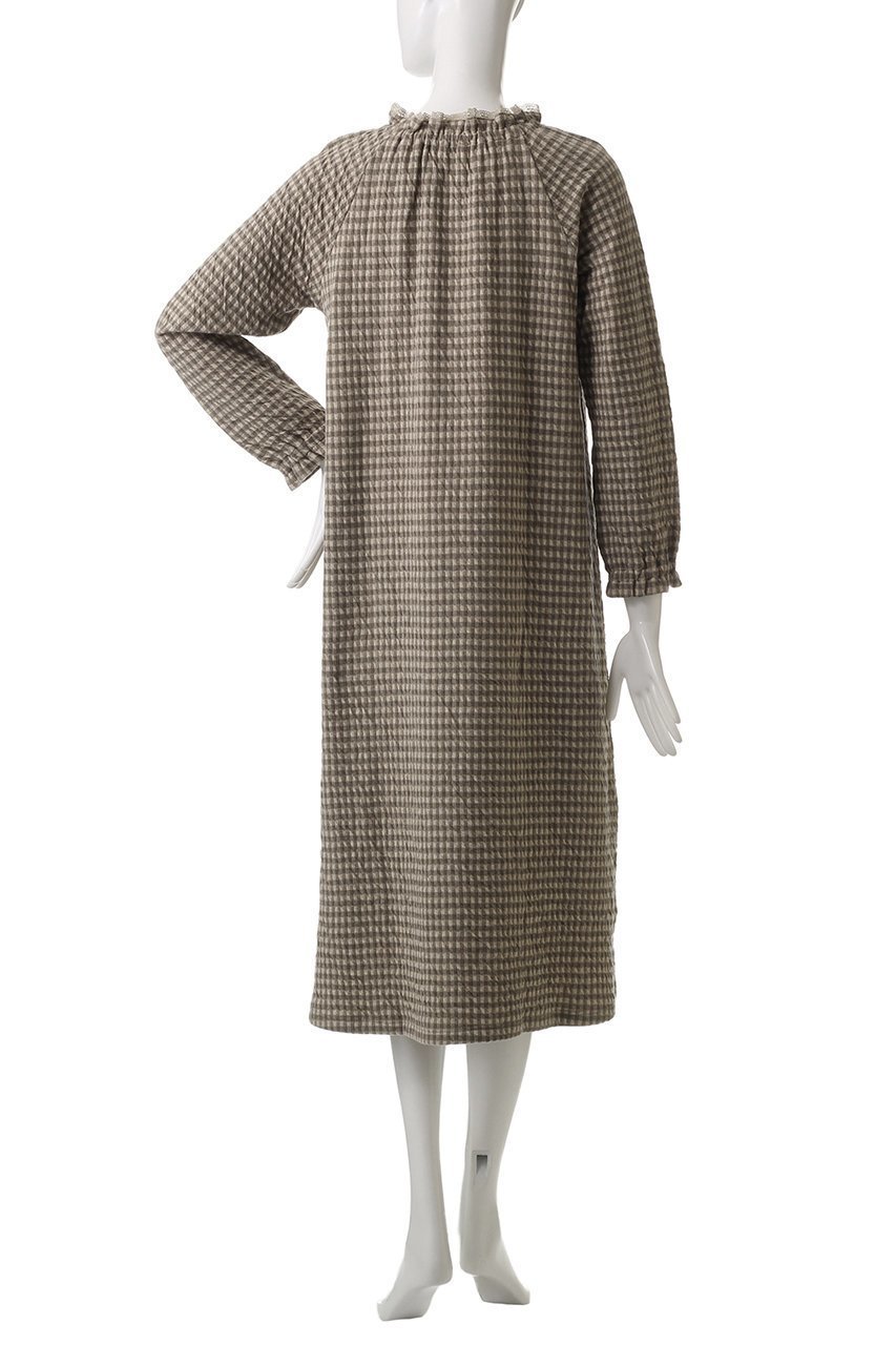【イクコ/IKUKO】の接結チェックニット ネグリジェ 人気、トレンドファッション・服の通販 founy(ファニー) 　ファッション　Fashion　レディースファッション　WOMEN　トップス・カットソー　Tops/Tshirt　ニット　Knit Tops　チェック　Check　パジャマ　Pajamas　フリル　Frills　フロント　Front　リボン　Ribbon　リラックス　Relax　レース　Race　other-4|ID: prp329100004341939 ipo3291000000031506450