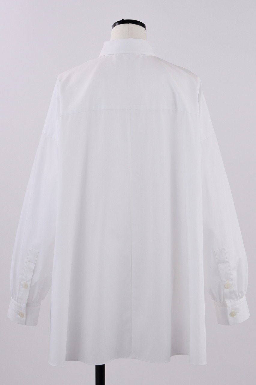 【ナゴンスタンス/nagonstans】のT/Cブロード ワイドフレア SH/シャツ 人気、トレンドファッション・服の通販 founy(ファニー) 　ファッション　Fashion　レディースファッション　Fashion for Women　トップス・カットソー　Cut & Sew Tops　シャツ・ブラウス・オフィスカジュアル　Elegant Blouses & Button-Ups　スリーブ　Sleeve, Long Sleeve / Short Sleeve　ドレープ　Drape, Draping Fabric　フレア　Flare, Flared　ブロード　Broadcloth, Fine Cotton　ロング　Long, Long-Length　ワイド　Wide, Wide Fit　再入荷　Restock / Back in Stock　other-3|ID: prp329100004341940 ipo3291000000032877435