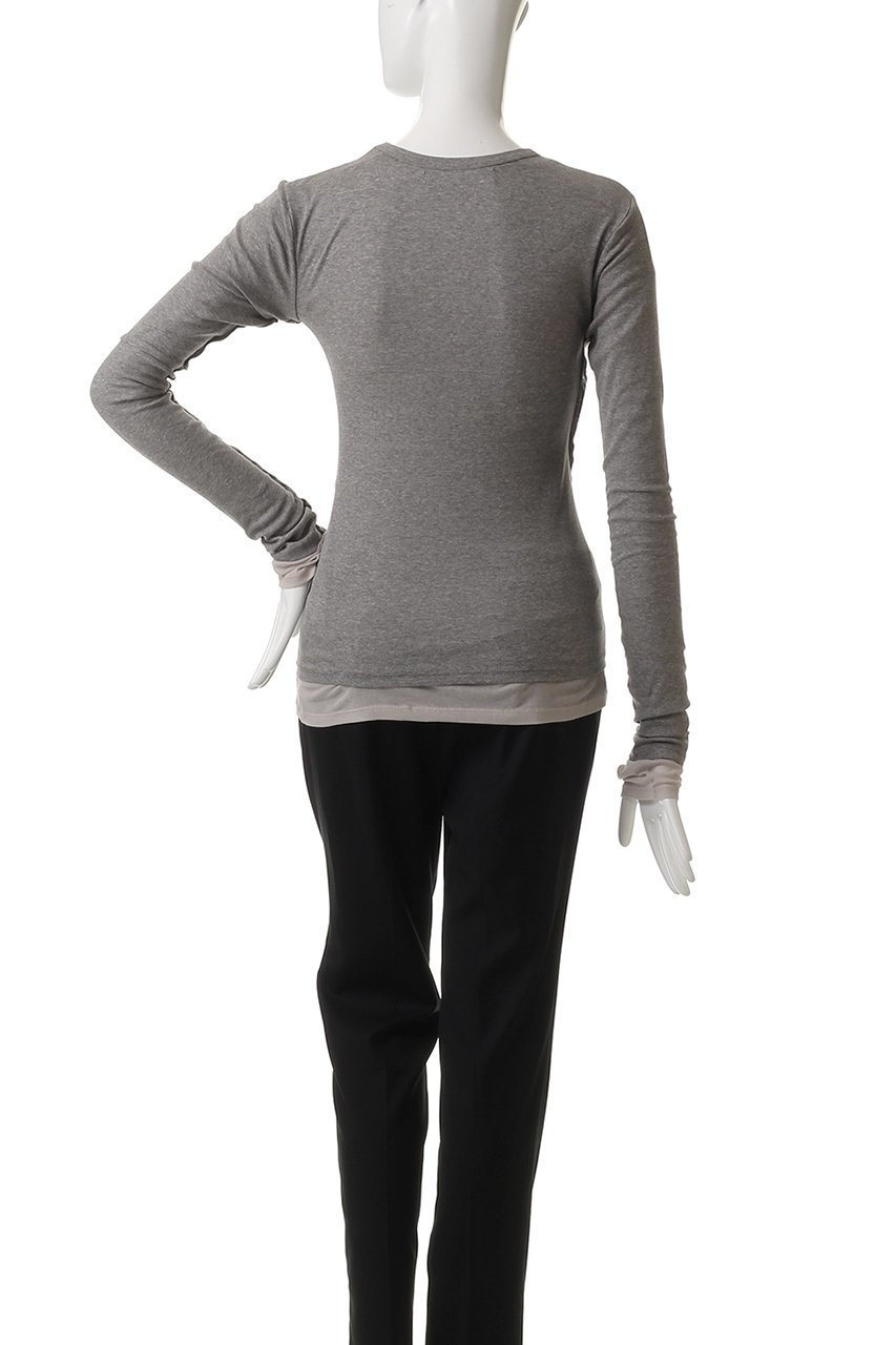 【プランク プロジェクト/PRANK PROJECT】のシアーフライスレイヤードトップ2 人気、トレンドファッション・服の通販 founy(ファニー) 　ファッション　Fashion　レディースファッション　Fashion for Women　トップス・カットソー　Cut & Sew Tops　シャツ・ブラウス・オフィスカジュアル　Elegant Blouses & Button-Ups　ロングTシャツ・Tシャツ　Longline T-Shirts & Tees　カットソー・ベーシックTシャツ　Cut-and-Sewn Tops / Stretch Tees & Basics　インナー　Innerwear　シンプル　Simple, Minimal　スリーブ　Sleeve, Long Sleeve / Short Sleeve　リラックス　Relax, Relaxed Fit　ロング　Long, Long-Length　other-4|ID: prp329100004342880 ipo3291000000035789088