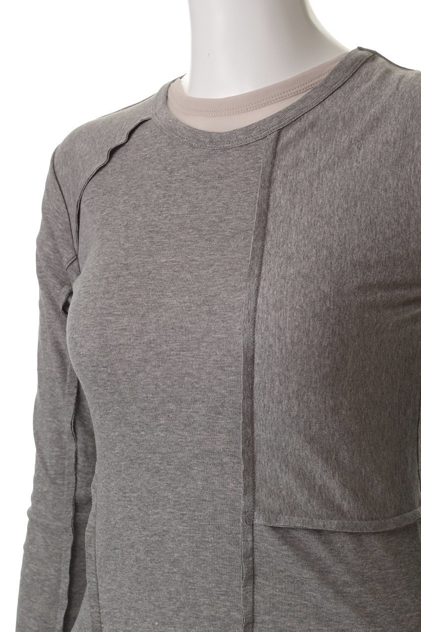 【プランク プロジェクト/PRANK PROJECT】のシアーフライスレイヤードトップ2 人気、トレンドファッション・服の通販 founy(ファニー) 　ファッション　Fashion　レディースファッション　Fashion for Women　トップス・カットソー　Cut & Sew Tops　シャツ・ブラウス・オフィスカジュアル　Elegant Blouses & Button-Ups　ロングTシャツ・Tシャツ　Longline T-Shirts & Tees　カットソー・ベーシックTシャツ　Cut-and-Sewn Tops / Stretch Tees & Basics　インナー　Innerwear　シンプル　Simple, Minimal　スリーブ　Sleeve, Long Sleeve / Short Sleeve　リラックス　Relax, Relaxed Fit　ロング　Long, Long-Length　other-5|ID: prp329100004342880 ipo3291000000035789089