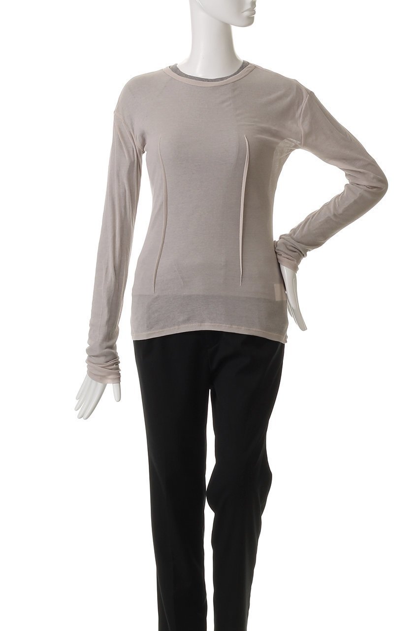 【プランク プロジェクト/PRANK PROJECT】のシアーフライスレイヤードトップ2 人気、トレンドファッション・服の通販 founy(ファニー) 　ファッション　Fashion　レディースファッション　Fashion for Women　トップス・カットソー　Cut & Sew Tops　シャツ・ブラウス・オフィスカジュアル　Elegant Blouses & Button-Ups　ロングTシャツ・Tシャツ　Longline T-Shirts & Tees　カットソー・ベーシックTシャツ　Cut-and-Sewn Tops / Stretch Tees & Basics　インナー　Innerwear　シンプル　Simple, Minimal　スリーブ　Sleeve, Long Sleeve / Short Sleeve　リラックス　Relax, Relaxed Fit　ロング　Long, Long-Length　other-6|ID: prp329100004342880 ipo3291000000035789091