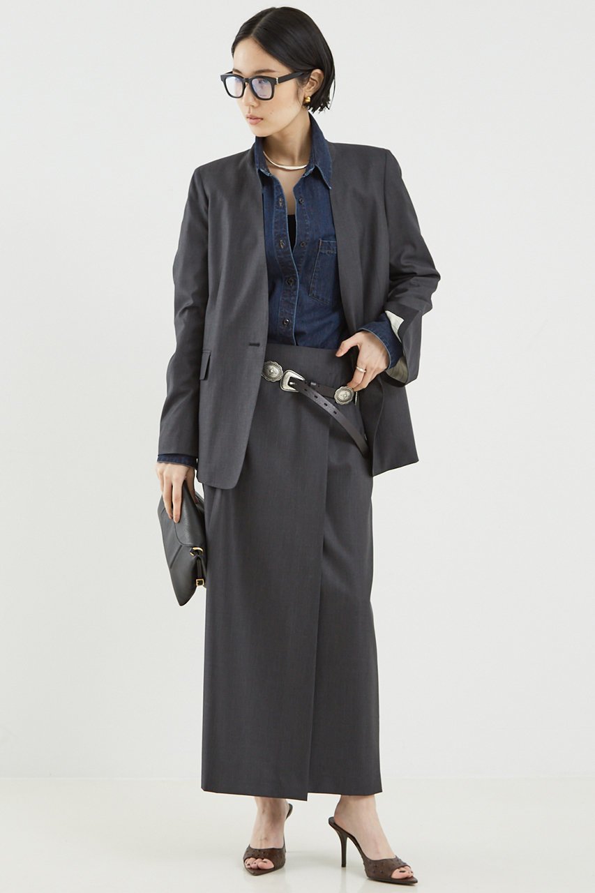 【ザ ストア バイ シー/THE STORE by C】のロールドスカート 人気、トレンドファッション・服の通販 founy(ファニー) 　ファッション　Fashion　レディースファッション　Fashion for Women　スカート　Skirts　ロングスカート　Long Skirts / Maxi & Midi Skirts　エレガント 上品　Elegant　シンプル　Simple, Minimal　ジャケット　Jacket, Outerwear　セットアップ　Set-Up, Coordinated Outfit　ベスト　Vest, Waistcoat　ロング　Long, Long-Length　other-4|ID: prp329100004342881 ipo3291000000032807117