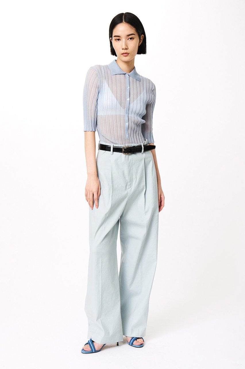 【スタニングルアー/STUNNING LURE】のリネンポリウレタンストレートパンツ 人気、トレンドファッション・服の通販 founy(ファニー) 　ファッション　Fashion　レディースファッション　Fashion for Women　パンツ　Pants & Trousers　ストレッチ　Stretch, Stretchy Fabric　ストレート　Straight, Straight Cut　スリット　Slit, Slit Detail　センター　Center, Center Line　フレア　Flare, Flared　ボトム　Bottoms, Lower Wear　リネン　Linen, Linen Fabric　other-8|ID: prp329100004342884 ipo3291000000032923966
