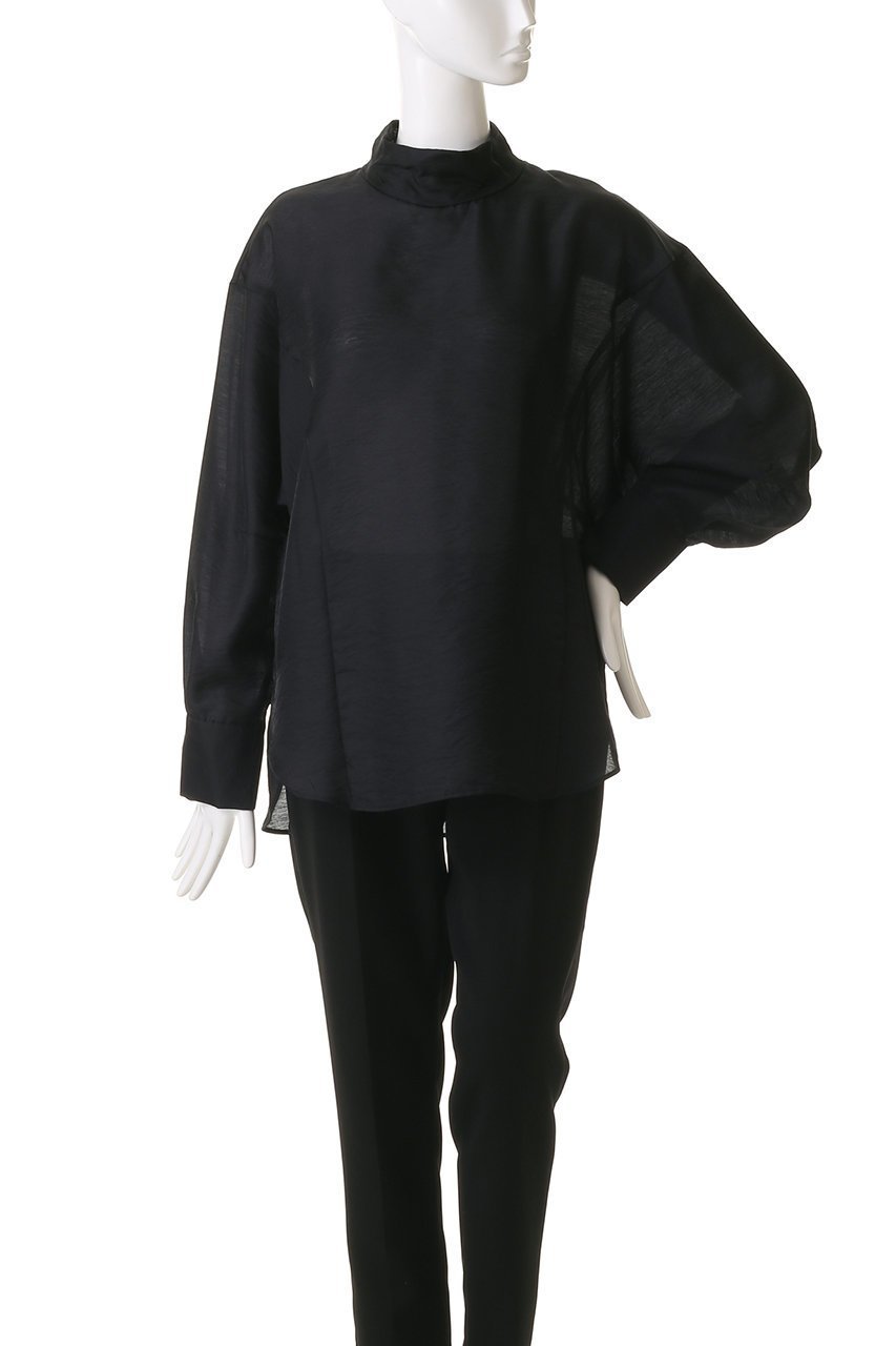 【スタニングルアー/STUNNING LURE】のクリアスタンドネックシャツ 人気、トレンドファッション・服の通販 founy(ファニー) 　ファッション　Fashion　レディースファッション　WOMEN　トップス・カットソー　Tops/Tshirt　シャツ/ブラウス　Shirts/Blouses　インナー　Inner　シアー　Sheer　シンプル　Simple　スタンド　Stand　スリーブ　Sleeve　ボトム　Bottom　マニッシュ　Mannish　ロング　Long　夏　Summer　other-2|ID: prp329100004342891 ipo3291000000031336033