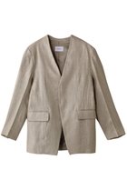 【スタニングルアー/STUNNING LURE】のrリネンシングルカラーレスジャケット 人気、トレンドファッション・服の通販 founy(ファニー) ファッション Fashion レディースファッション Ladies' Fashion Online アウター Coat Outerwear ジャケット Jackets ジャケット Jacket ネップ Nep Yarn リネン Linen 再入荷 Restock/Back In Stock/Re Arrival thumbnail ベージュ|ID: prp329100004342893 ipo3291000000032685039