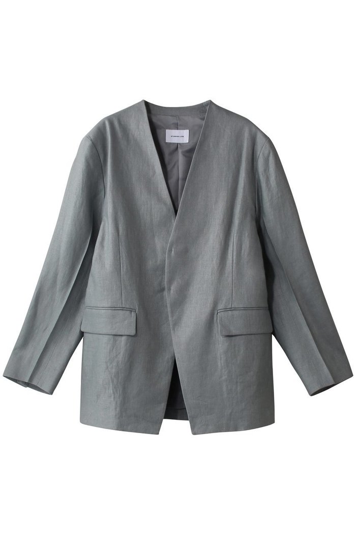 【スタニングルアー/STUNNING LURE】のrリネンシングルカラーレスジャケット インテリア・キッズ・メンズ・レディースファッション・服の通販 founy(ファニー) https://founy.com/ ファッション Fashion レディースファッション Fashion for Women アウター Coat / Outerwear Collection レディースジャケット・軽アウター Jackets ジャケット Jacket, Outerwear ネップ Nepp, Slub Yarn リネン Linen, Linen Fabric 再入荷 Restock / Back in Stock |ID: prp329100004342893 ipo3291000000032685040