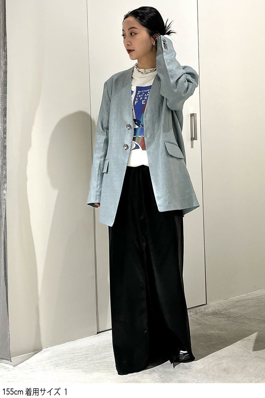 【スタニングルアー/STUNNING LURE】のrリネンシングルカラーレスジャケット 人気、トレンドファッション・服の通販 founy(ファニー) 　ファッション　Fashion　レディースファッション　Ladies' Fashion Online　アウター　Coat Outerwear　ジャケット　Jackets　ジャケット　Jacket　ネップ　Nep Yarn　リネン　Linen　再入荷　Restock/Back In Stock/Re Arrival　other-8|ID: prp329100004342893 ipo3291000000032685047