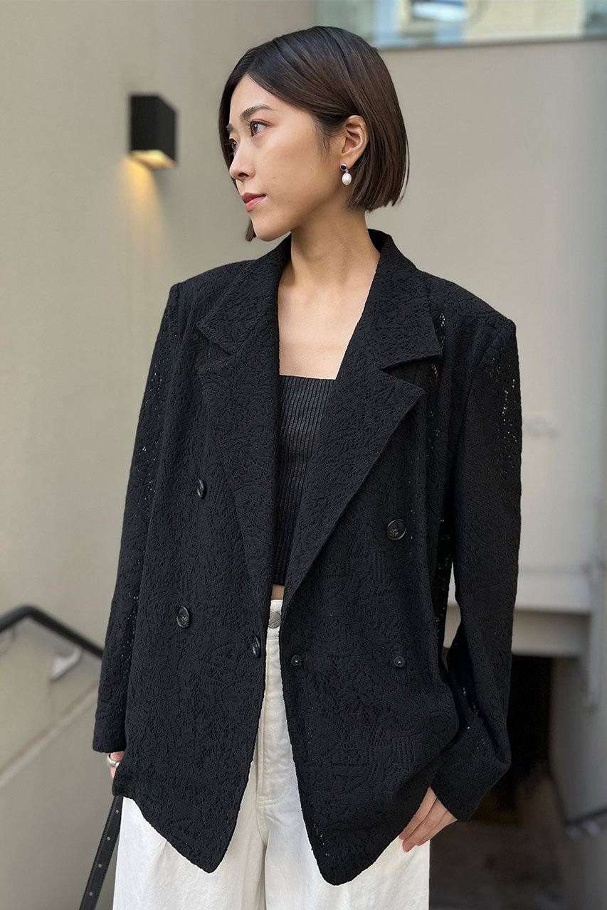 【スタニングルアー/STUNNING LURE】の【Waltz】レースジャケット 人気、トレンドファッション・服の通販 founy(ファニー) 　ファッション　Fashion　レディースファッション　Fashion for Women　アウター　Coat / Outerwear Collection　レディースジャケット・軽アウター　Jackets　クラシック　Classic, Timeless Style　ジャケット　Jacket, Outerwear　ダブル　Double, Double-Breasted　フォルム　Silhouette, Form　モダン　Modern, Contemporary　リラックス　Relax, Relaxed Fit　レース　Lace, Lace Fabric　other-5|ID: prp329100004342895 ipo3291000000032966309