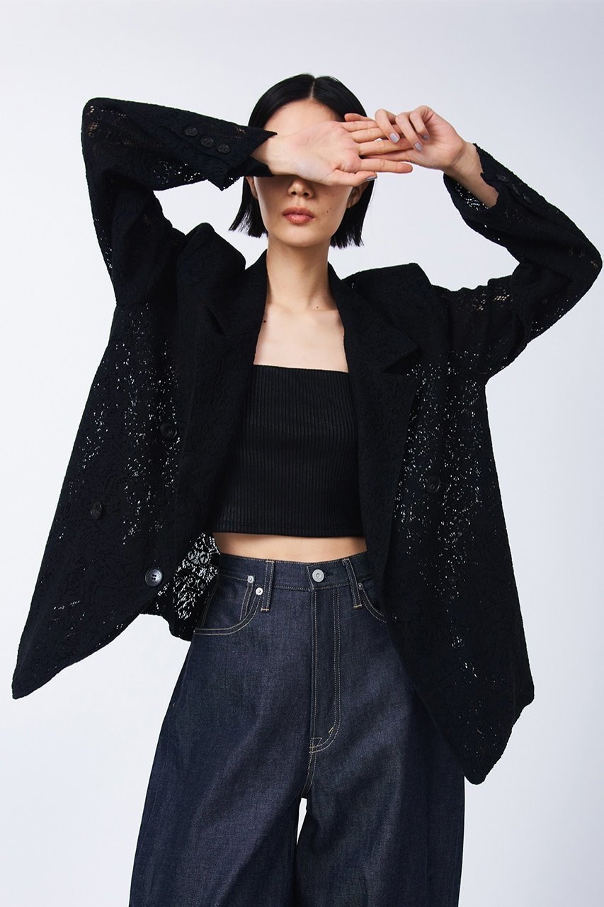 【スタニングルアー/STUNNING LURE】の【Waltz】レースジャケット 人気、トレンドファッション・服の通販 founy(ファニー) 　ファッション　Fashion　レディースファッション　Fashion for Women　アウター　Coat / Outerwear Collection　レディースジャケット・軽アウター　Jackets　クラシック　Classic, Timeless Style　ジャケット　Jacket, Outerwear　ダブル　Double, Double-Breasted　フォルム　Silhouette, Form　モダン　Modern, Contemporary　リラックス　Relax, Relaxed Fit　レース　Lace, Lace Fabric　other-8|ID: prp329100004342895 ipo3291000000032966319