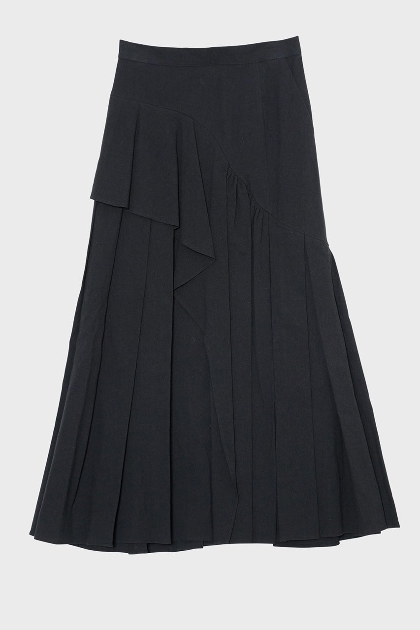 【スタニングルアー/STUNNING LURE】の【Waltz】コットンギャザースカート インテリア・キッズ・メンズ・レディースファッション・服の通販 founy(ファニー) ファッション Fashion レディースファッション Fashion for Women スカート Skirts ロングスカート Long Skirts / Maxi & Midi Skirts エレガント 上品 Elegant ギャザー Gathered, Ruffled ドレープ Drape, Draping Fabric パターン Pattern, Design Print フロント Front, Front Design モダン Modern, Contemporary ロング Long, Long-Length ワーク Workwear, Utility Style ブラック|ID: prp329100004342900 ipo3291000000035345018