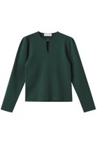 【リムアーク/RIM.ARK】のHook slim knit tops/ニット 人気、トレンドファッション・服の通販 founy(ファニー) ファッション Fashion レディースファッション Fashion for Women トップス・カットソー Cut & Sew Tops ニット Knit Tops & Sweaters カジュアルプルオーバー・ニットトップス Pullovers & Knit Tops / Casual Pullovers アクセサリー Fashion Accessories スリム Slim, Slim Fit フィット Fit, Slim Fit フロント Front, Front Design エレガント 上品 Elegant thumbnail ダークグリーン|ID: prp329100004342901 ipo3291000000032919165