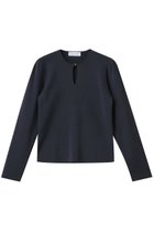【リムアーク/RIM.ARK】のHook slim knit tops/ニット 人気、トレンドファッション・服の通販 founy(ファニー) ファッション Fashion レディースファッション Fashion for Women トップス・カットソー Cut & Sew Tops ニット Knit Tops & Sweaters カジュアルプルオーバー・ニットトップス Pullovers & Knit Tops / Casual Pullovers アクセサリー Fashion Accessories スリム Slim, Slim Fit フィット Fit, Slim Fit フロント Front, Front Design エレガント 上品 Elegant thumbnail ダークネイビー|ID: prp329100004342901 ipo3291000000032919186
