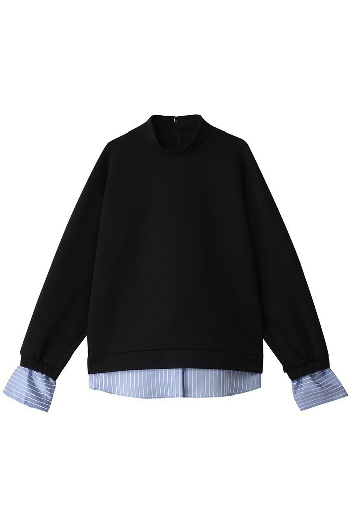 【リムアーク/RIM.ARK】のStripe docking PO/プルオーバー インテリア・キッズ・メンズ・レディースファッション・服の通販 founy(ファニー) https://founy.com/ ファッション Fashion レディースファッション Fashion for Women トップス・カットソー Cut & Sew Tops シャツ・ブラウス・オフィスカジュアル Elegant Blouses & Button-Ups カジュアルプルオーバー・ニットトップス Pullovers & Knit Tops / Casual Pullovers コンパクト Compact, Small Size サテン Satin, Glossy Fabric シンプル Simple, Minimal ストライプ Stripe, Striped Pattern ストレッチ Stretch, Stretchy Fabric スリーブ Sleeve, Long Sleeve / Short Sleeve ドッキング Docking, Mixed Material フォルム Silhouette, Form ロング Long, Long-Length |ID: prp329100004342902 ipo3291000000032878976