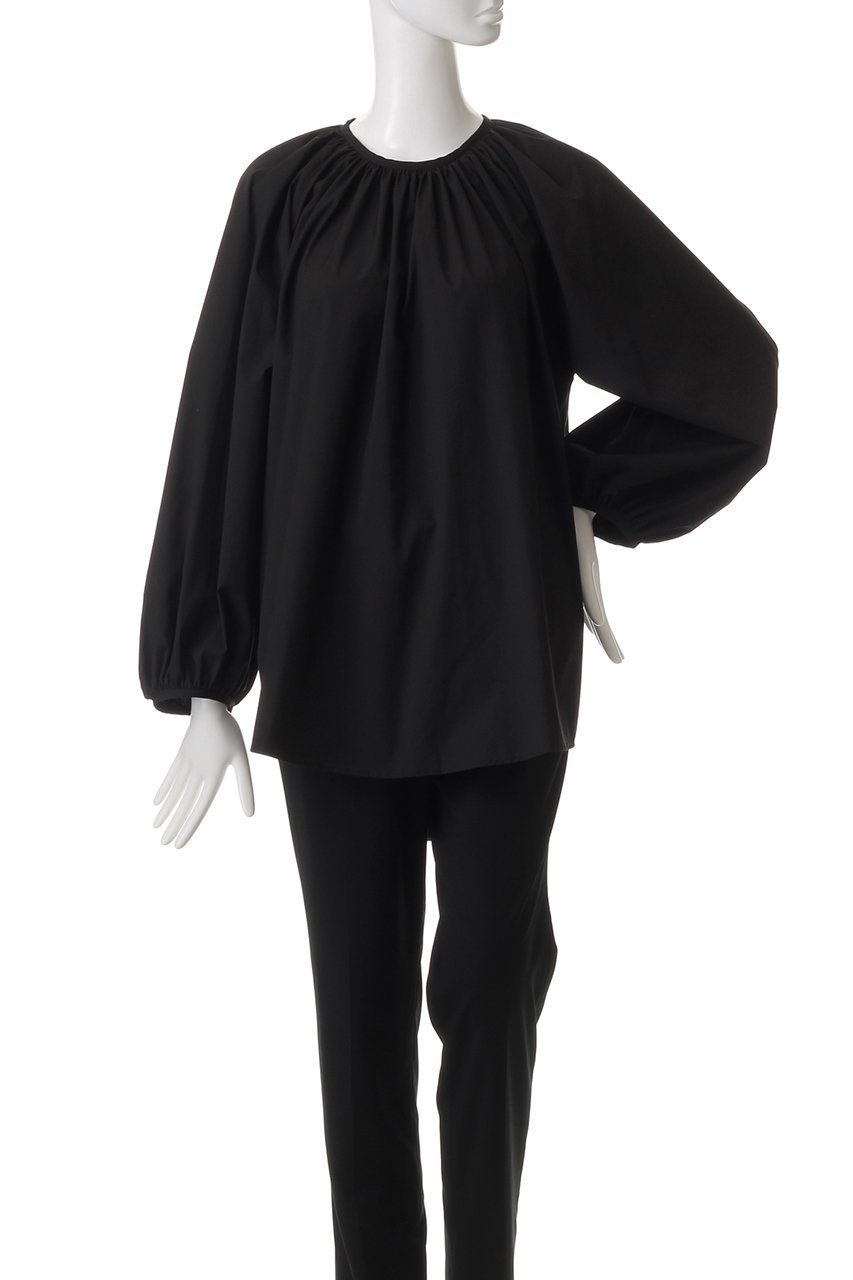 【フローレント/FLORENT】のボリュームギャザー ブラウス 人気、トレンドファッション・服の通販 founy(ファニー) 　ファッション　Fashion　レディースファッション　Fashion for Women　トップス・カットソー　Cut & Sew Tops　シャツ・ブラウス・オフィスカジュアル　Elegant Blouses & Button-Ups　おすすめ　Recommended / Our Picks　ギャザー　Gathered, Ruffled　スリーブ　Sleeve, Long Sleeve / Short Sleeve　デニム　Denim, Jeans Material　トレンド　Trend, Trending Now　ロング　Long, Long-Length　other-2|ID: prp329100004342909 ipo3291000000035551822