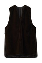 【ミズイロ インド/mizuiro ind】のfur boa reversible long vest ベスト brown|ID: prp329100004342911 ipo3291000000032925100