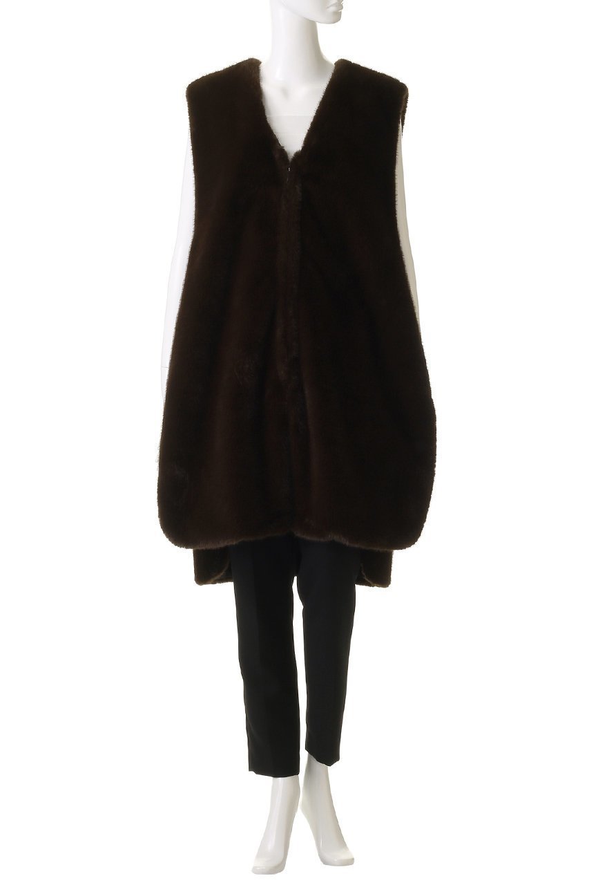 【ミズイロ インド/mizuiro ind】のfur boa reversible long vest ベスト 人気、トレンドファッション・服の通販 founy(ファニー) 　ファッション　Fashion　レディースファッション　Fashion for Women　アウター　Coat / Outerwear Collection　レディースジャケット・軽アウター　Jackets　ジャケット　Jacket, Outerwear　ベスト　Vest, Waistcoat　リバーシブル　Reversible, Two-Sided　ロング　Long, Long-Length　other-2|ID: prp329100004342911 ipo3291000000032925117