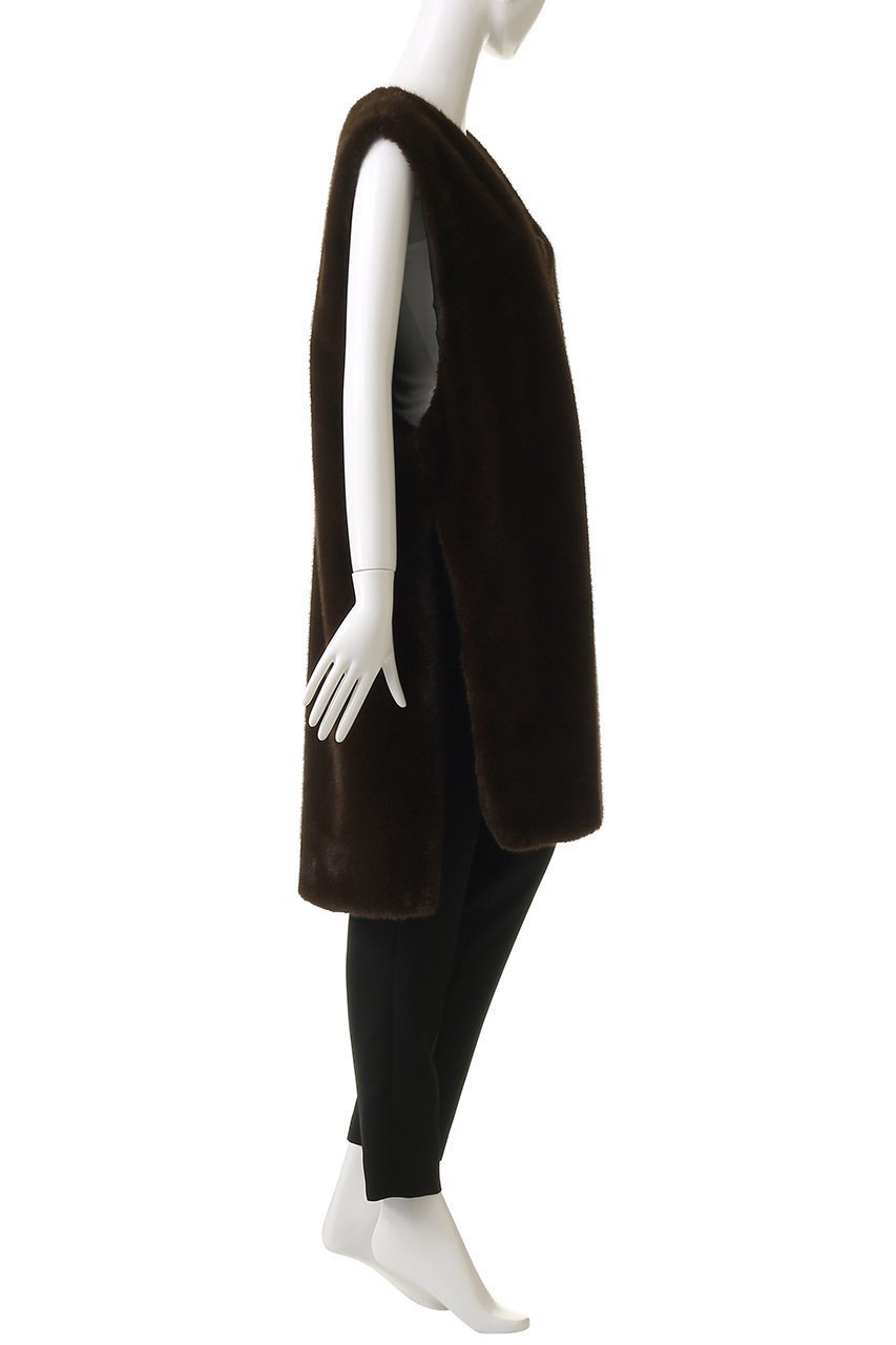 【ミズイロ インド/mizuiro ind】のfur boa reversible long vest ベスト 人気、トレンドファッション・服の通販 founy(ファニー) 　ファッション　Fashion　レディースファッション　Fashion for Women　アウター　Coat / Outerwear Collection　レディースジャケット・軽アウター　Jackets　ジャケット　Jacket, Outerwear　ベスト　Vest, Waistcoat　リバーシブル　Reversible, Two-Sided　ロング　Long, Long-Length　other-3|ID: prp329100004342911 ipo3291000000032925130