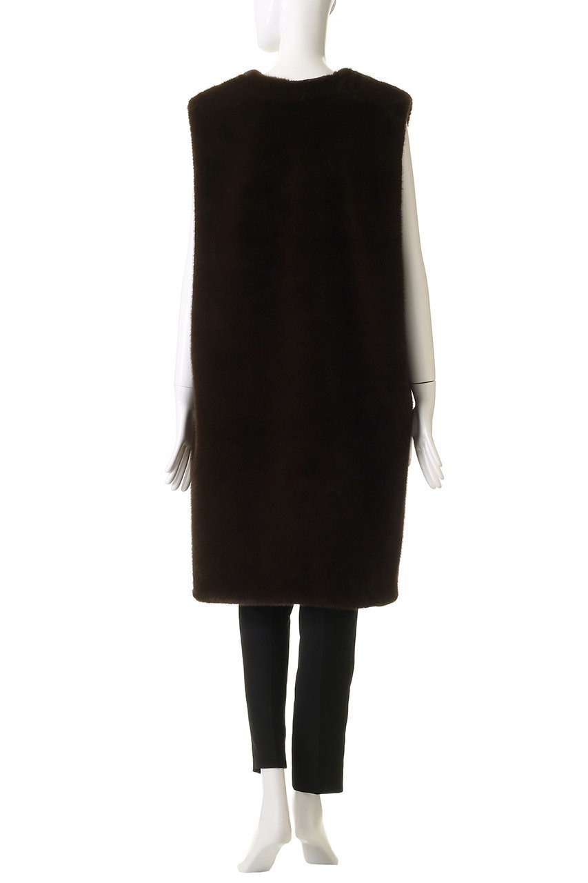【ミズイロ インド/mizuiro ind】のfur boa reversible long vest ベスト 人気、トレンドファッション・服の通販 founy(ファニー) 　ファッション　Fashion　レディースファッション　Fashion for Women　アウター　Coat / Outerwear Collection　レディースジャケット・軽アウター　Jackets　ジャケット　Jacket, Outerwear　ベスト　Vest, Waistcoat　リバーシブル　Reversible, Two-Sided　ロング　Long, Long-Length　other-4|ID: prp329100004342911 ipo3291000000032925139