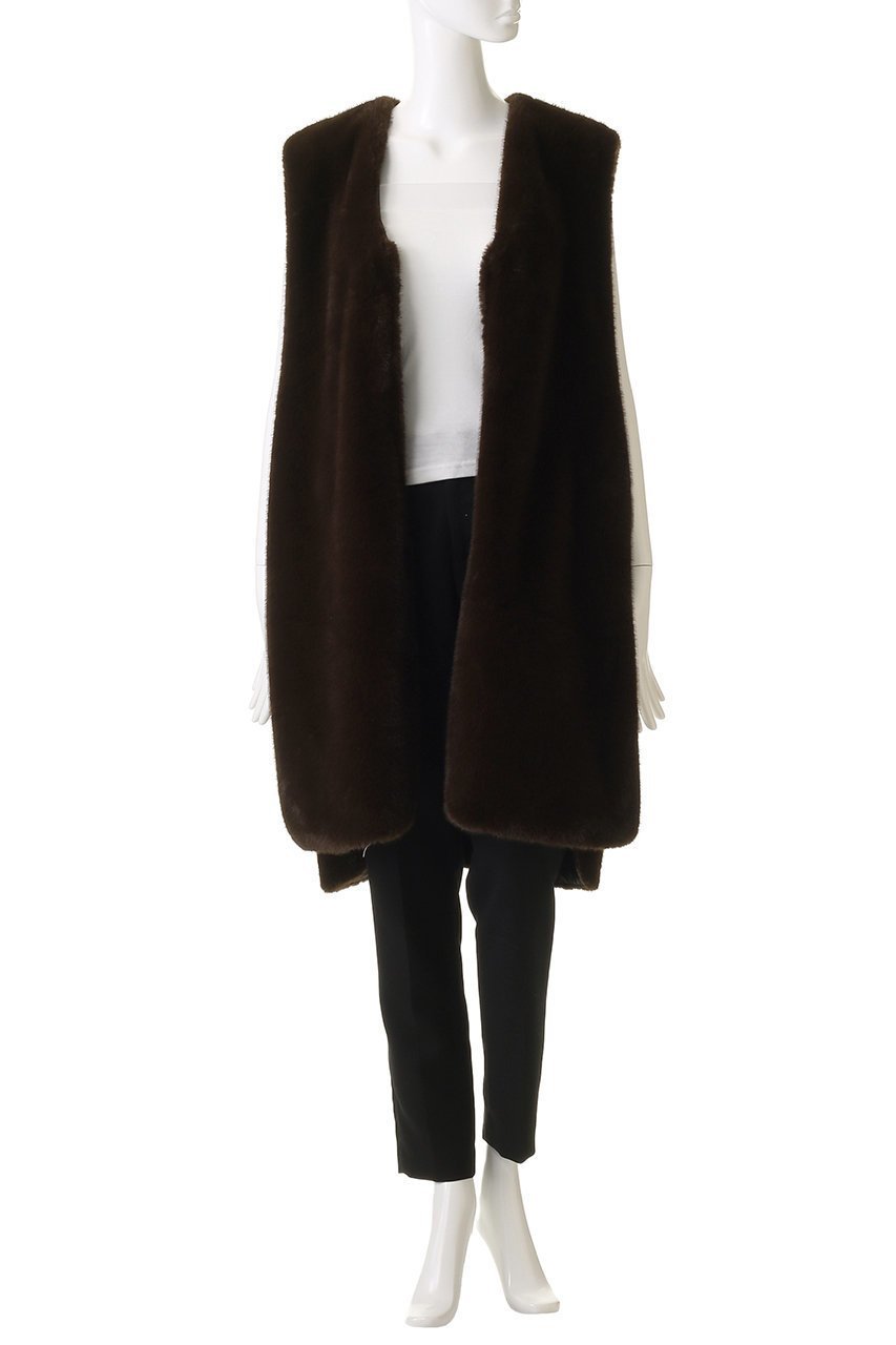【ミズイロ インド/mizuiro ind】のfur boa reversible long vest ベスト 人気、トレンドファッション・服の通販 founy(ファニー) 　ファッション　Fashion　レディースファッション　Fashion for Women　アウター　Coat / Outerwear Collection　レディースジャケット・軽アウター　Jackets　ジャケット　Jacket, Outerwear　ベスト　Vest, Waistcoat　リバーシブル　Reversible, Two-Sided　ロング　Long, Long-Length　other-7|ID: prp329100004342911 ipo3291000000032925169