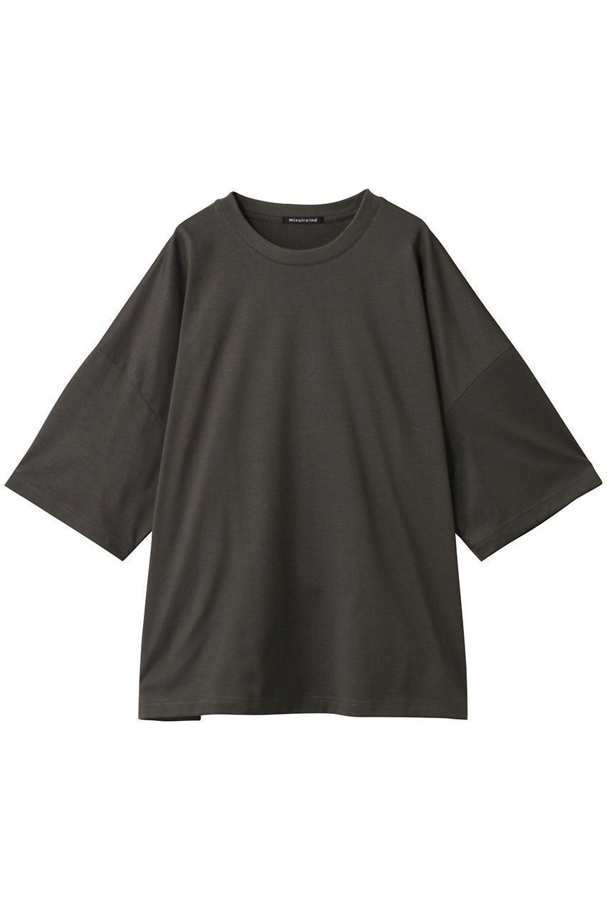 【ミズイロ インド/mizuiro ind】のcrew neck wide tunic チュニック インテリア・キッズ・メンズ・レディースファッション・服の通販 founy(ファニー) 　ファッション　Fashion　レディースファッション　Fashion for Women　ワンピース　Dresses　チュニック　Tunic Tops & Dresses　スラックス　Slacks, Dress Pants　チュニック　Tunic, Long Top　デニム　Denim, Jeans Material　ワイド　Wide, Wide Fit　c.gray|ID: prp329100004342913 ipo3291000000032819686
