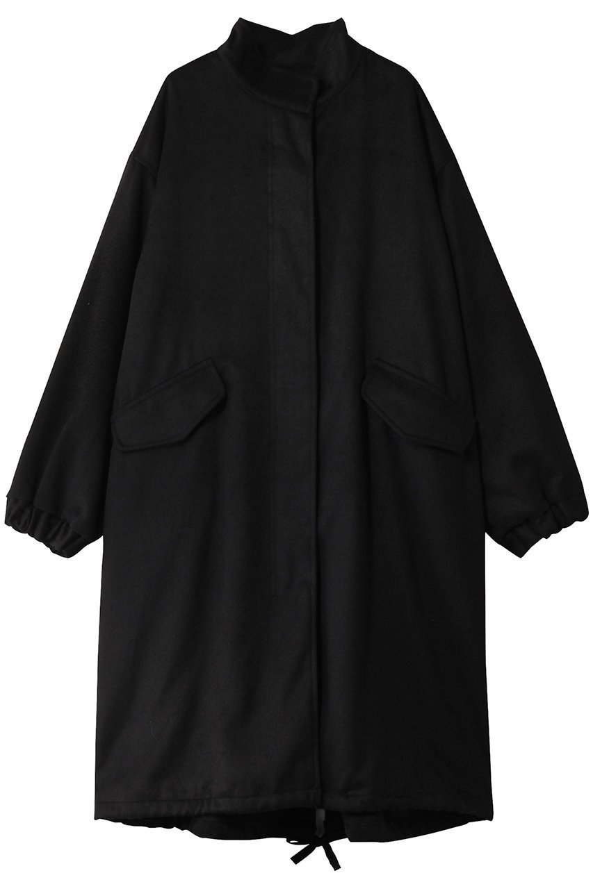 【ミズイロ インド/mizuiro ind】のwool stand collar mods CT コート インテリア・キッズ・メンズ・レディースファッション・服の通販 founy(ファニー) 　ファッション　Fashion　レディースファッション　Fashion for Women　アウター　Coat / Outerwear Collection　コート・ロングコート・ピーコート　Long Coats, Peacoats & More　ショート　Short, Short Length　スタンド　Stand Collar, Upright Stand　モッズコート　Mods Coat, Military Parka　ワーク　Workwear, Utility Style　black|ID: prp329100004342914 ipo3291000000032939060