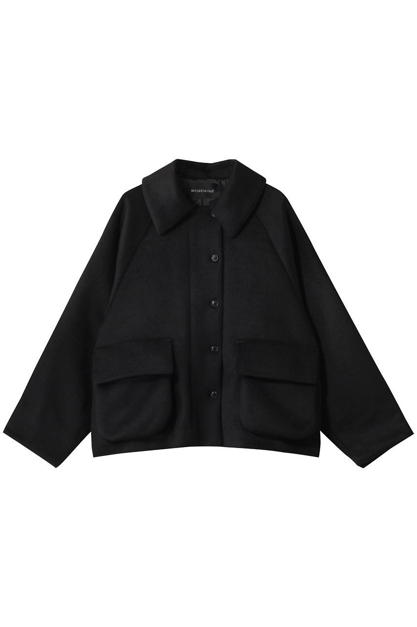【ミズイロ インド/mizuiro ind】のwool raglan JK ジャケット インテリア・キッズ・メンズ・レディースファッション・服の通販 founy(ファニー) 　ファッション　Fashion　レディースファッション　Fashion for Women　アウター　Coat / Outerwear Collection　レディースジャケット・軽アウター　Jackets　ウォーム　Warm Fabric　コンパクト　Compact, Small Size　ジャケット　Jacket, Outerwear　スリーブ　Sleeve, Long Sleeve / Short Sleeve　フロント　Front, Front Design　ポケット　Pocket, Pocket Detail　black|ID: prp329100004342915 ipo3291000000032925199