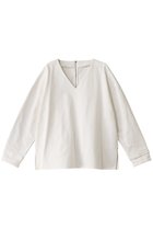 【リムアーク/RIM.ARK】のDenim box PO/プルオーバー 人気、トレンドファッション・服の通販 founy(ファニー) ファッション Fashion レディースファッション Fashion for Women トップス・カットソー Cut & Sew Tops シャツ・ブラウス・オフィスカジュアル Elegant Blouses & Button-Ups カジュアルプルオーバー・ニットトップス Pullovers & Knit Tops / Casual Pullovers スリット Slit, Slit Detail スリーブ Sleeve, Long Sleeve / Short Sleeve デニム Denim, Jeans Material ロング Long, Long-Length thumbnail ホワイト|ID: prp329100004342920 ipo3291000000034969566