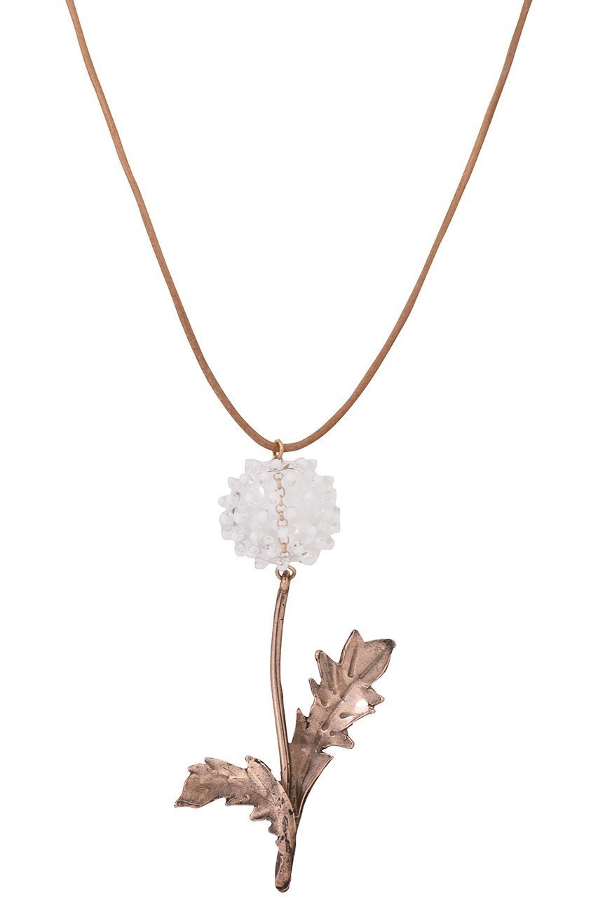 【プレインピープル/PLAIN PEOPLE】の【RENARD BIJOUX】ネックレスDANDELION インテリア・キッズ・メンズ・レディースファッション・服の通販 founy(ファニー) 　ファッション　Fashion　レディースファッション　Fashion for Women　ジュエリー　Jewelry　ネックレス　Necklaces & Pendants　ガラス　Glass, Glassware　シンプル　Simple, Minimal　ネックレス　Necklace, Pendant Necklace　ハンド　Hand, Handmade　メタリック　Metallic, Shiny Finish　モチーフ　Motif, Design Theme　ラップ　Wrap, Wrap Design　リーフ　Leaf, Botanical Leaf　ゴールド|ID: prp329100004342930 ipo3291000000035659838