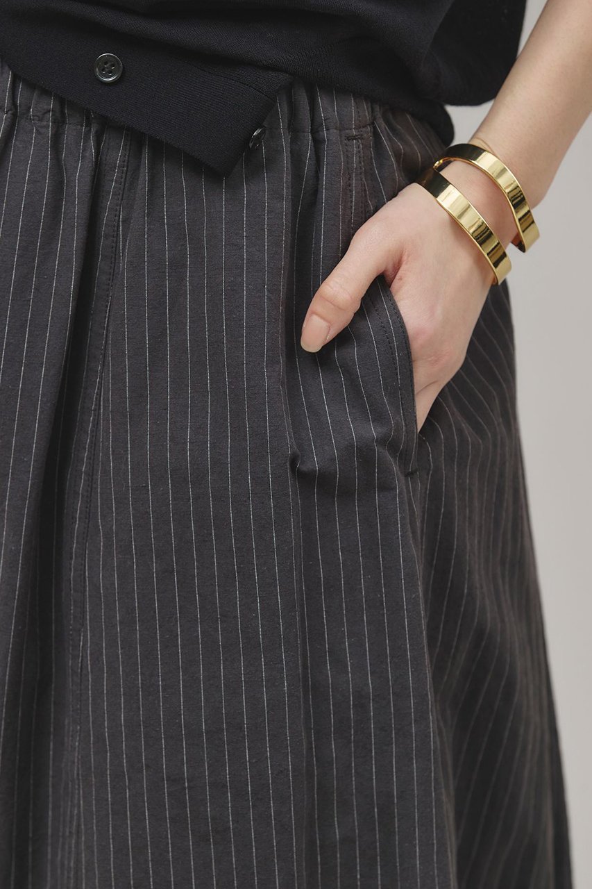 【カレンソロジー/Curensology】のコットンリネンストライプドロストパンツ 人気、トレンドファッション・服の通販 founy(ファニー) 　ファッション　Fashion　レディースファッション　Fashion for Women　パンツ　Pants & Trousers　ストライプ　Stripe, Striped Pattern　フィット　Fit, Slim Fit　ミリタリー　Military, Army Style　リネン　Linen, Linen Fabric　other-6|ID: prp329100004342945 ipo3291000000036091711