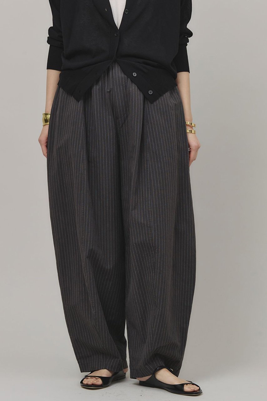【カレンソロジー/Curensology】のコットンリネンストライプドロストパンツ 人気、トレンドファッション・服の通販 founy(ファニー) 　ファッション　Fashion　レディースファッション　Fashion for Women　パンツ　Pants & Trousers　ストライプ　Stripe, Striped Pattern　フィット　Fit, Slim Fit　ミリタリー　Military, Army Style　リネン　Linen, Linen Fabric　再入荷　Restock / Back in Stock　 other-1|ID: prp329100004342945 ipo3291000000036886775